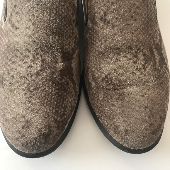 Sofft size 8.5 suede snakeskin comfort loafers tan & brown - Picture 11 of 11